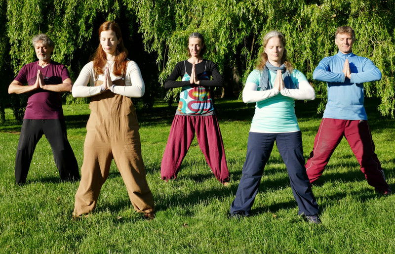 Practicing Qigong in the Park